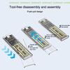 [C]M.2 NVME PCIe NGFF SATA Protocol Case Clear USB Type C 10Gbps PCI-E Transparent External Hard Disk Box Case For Laptop Phone