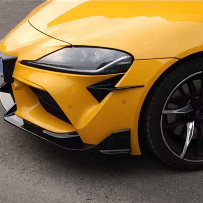 For Toyota Supra A90 A91      2024 2025 Car Front Bumper Spoiler Fender Side Vent Cover Canard Splitter Trim