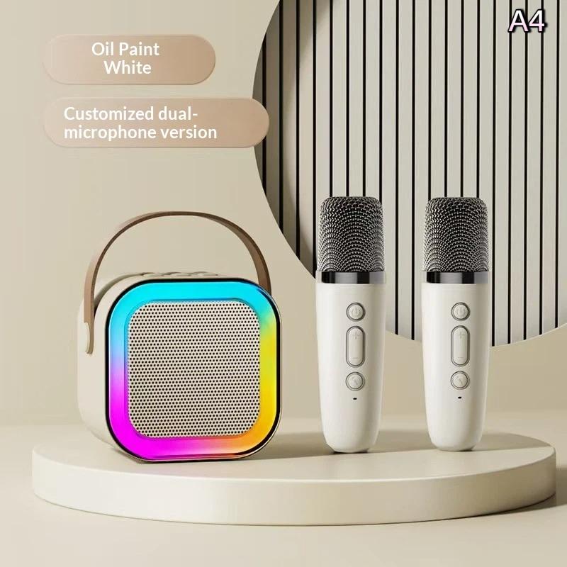 Bezprzewodowy Głośnik Bluetooth Maszyna do Karaoke Przenośny Mini Zestaw Głośników K12 Domowa Rodzinna Karaoke Prezenty dla Dzieci