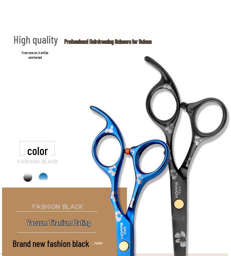 Professional Hairdressing Barber Scissors Set - Includes Flat and Thinning Scissors, Free Shipping