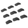 9PCS Club Head Covers Set Soft Fabric Shockproof Anti Slip Protective Headcovers for Iron Clubs Blac