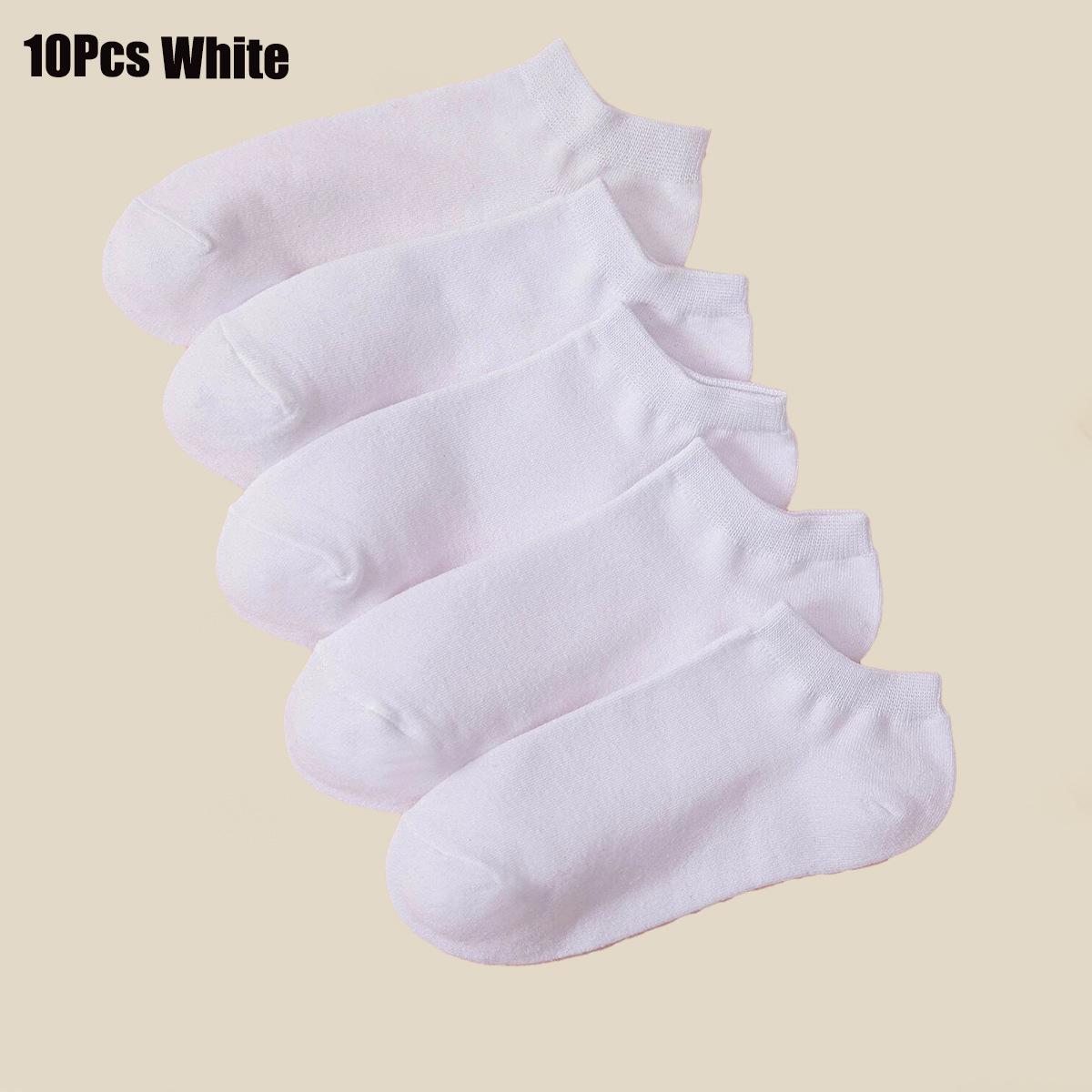 

Unisex Solid Color Sporty Sweat-Absorbent Low-Cut Socks for Spring/Summer