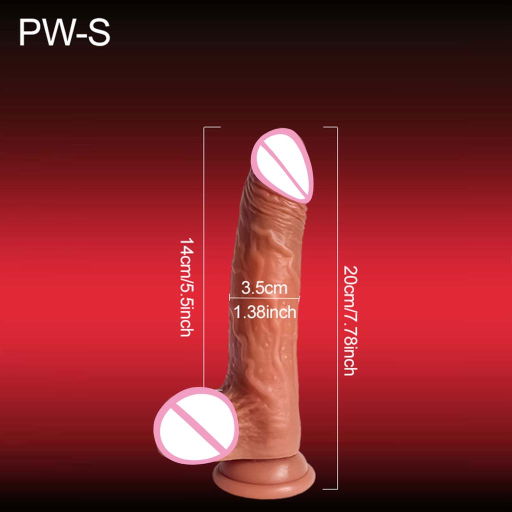 Realistic Dildos Telescopic Vibrator Female Vagina Massage Thick Penis Anal Plug Adult Masturbation Dick Sex Toys for Women Men