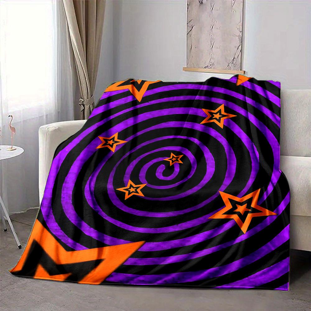 1pc Starburst Pattern Blanket Warm, Cozy, And Soft, Suitable for Sofas, Beds, Cars, And Office Use.Perfect for Camping And Travel, Making It a Great G