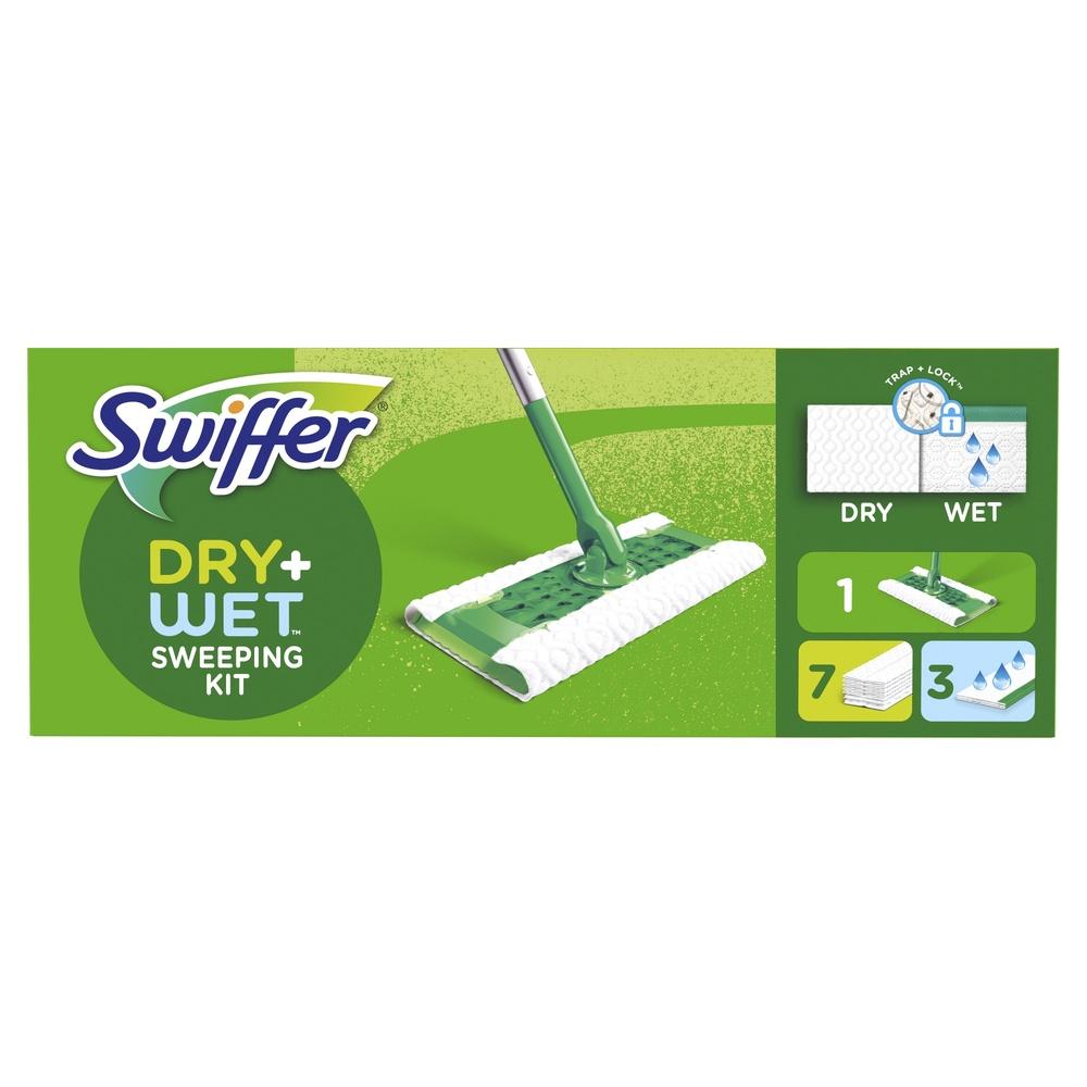 

2-in-1 Floor Sweeper Mop Cleaner Kit with 7 Dry Cloths and 3 Wet Cloths Multi-Surface Effective Dust and Dirt Removal United States