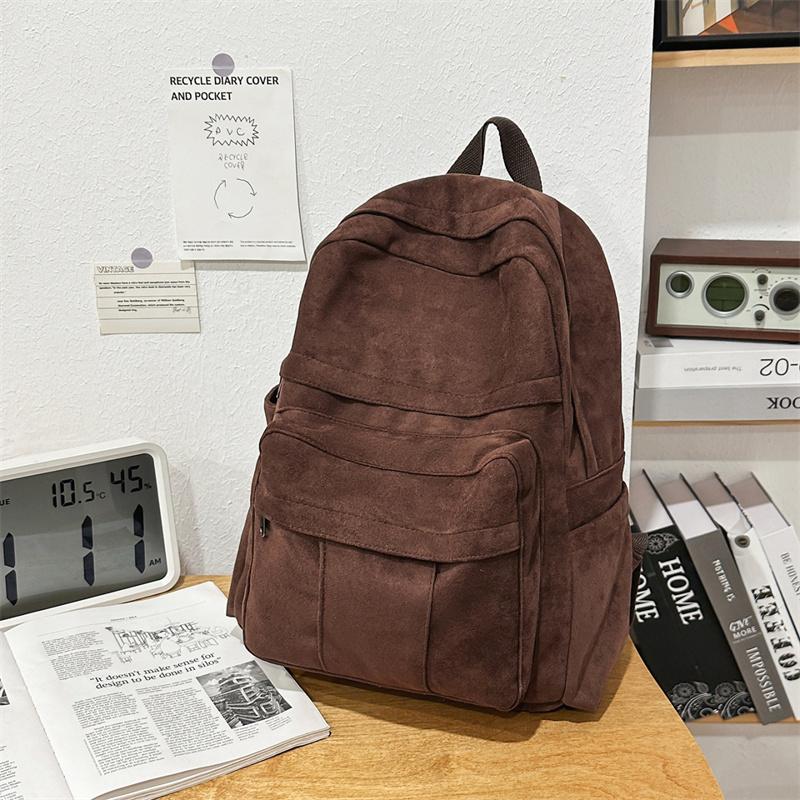 Stylish Backpack for Men and Women with Multiple Pockets and Front Zipper Design