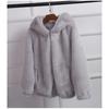 Loose Autumn and Winter New Plush Thickened Hooded Women's Imitation Mink Short Fur Jacket