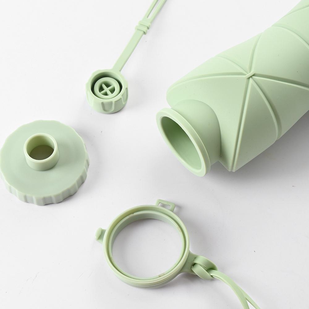 Durable Collapsible Water Bottles Leakproof Valve Foldable Travel Water Bottle for Gym Camping Hiking Travel Sports