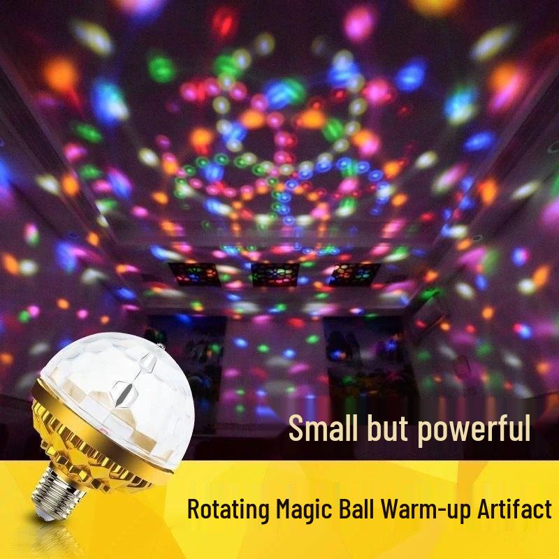 LED Rotating Magic Ball Light: Multi-Color Home, Stage & Festival Decor