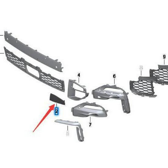 BMW X5 G05 Front Bumper Trim Panels (Left & Right) - 51118069237, 51118092124