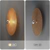 Round Rattan Wall Sconce Rustic Wall Light Handwoven Wall Sconces Lighting Fixture Vintage Circular Wall Mount Lights Living Room Wall Sconces