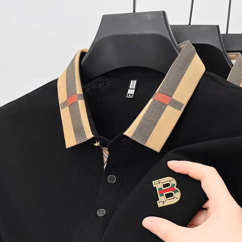 ZYLLO Luxury Short Sleeve Polo Shirt Men New High-end Silk Cotton BreathA1le Paul T-shirt Fashion Casual Men's Wear