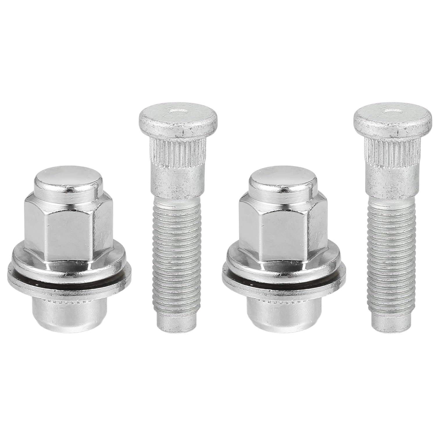 

No.C2C35294010 M12-1.5 Wheel Stud Bolts for Jaguar F/S/X-Type XFR XJ/Front Rear Left Right Wheel Lug Studs/Alloy Steel 19mm Hex / 1 Set Silver Tone