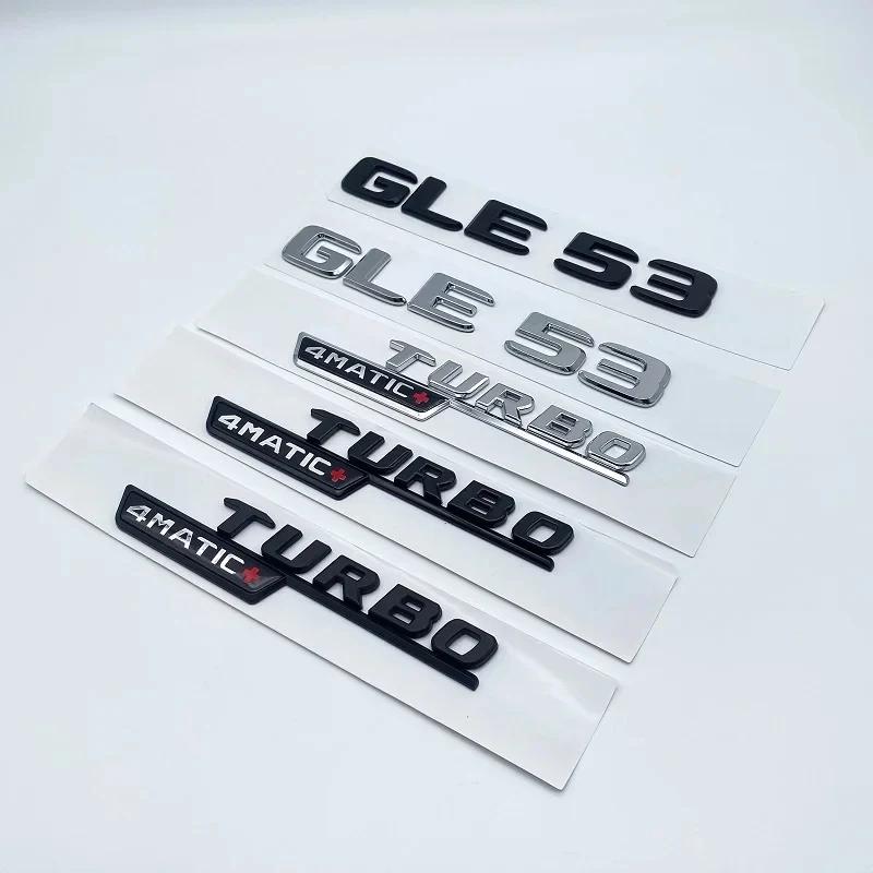 Letters GLE43 GLE53 GLE63 GLE63S V8 Biturbo 4matic+ Emblem for Mercedes Benz AMG Car Side Trunk Rear W166 W167 Logo Sticker PP5
