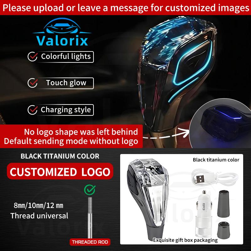 Car Universal Automatic LED Crystal Handles Manual Transmission Gear Shift Knob Lever Stick Head for Toyota Honda Nissan Hyundai