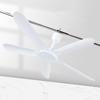 White Ceiling Fan 700mm Diameter Detachable Fan Leaf Convenient Remote Controlled Electric Fan for Bedroom Garden Tent