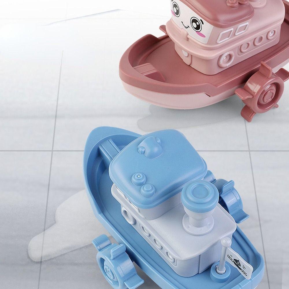Ship Game Bath Playing Toys Floating Clockwork Boat Baby Bath Toys Cartoon Ship Toy Wind Up Toy