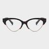 LOOKING4U The Classic Z1017 C4 Havana Acetate Horn-Rimmed Glasses