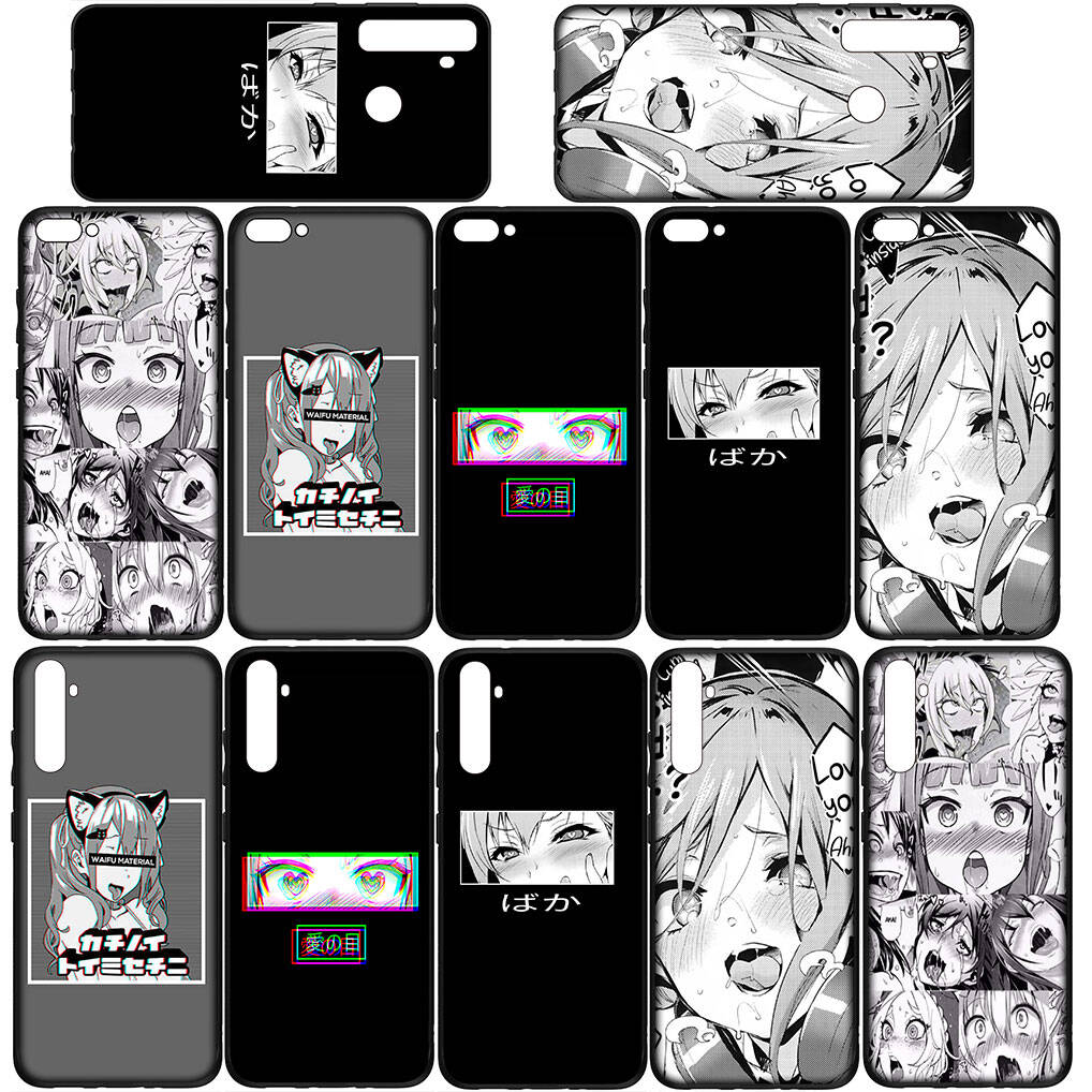 for iPhone 17 16 15 Xiaomi Poco F7 F8 X7 X6 C85 C75 C71 M8 Redmi Note 14 13 12 Pro Max 14C 13C 15C A3 A4 Case Ahegao Harajuku Anime Girl Waifu Cover