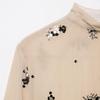 European & American Style Women's Fashionable Temperament Loose Casual Sequin Semi-Transparent Shirt