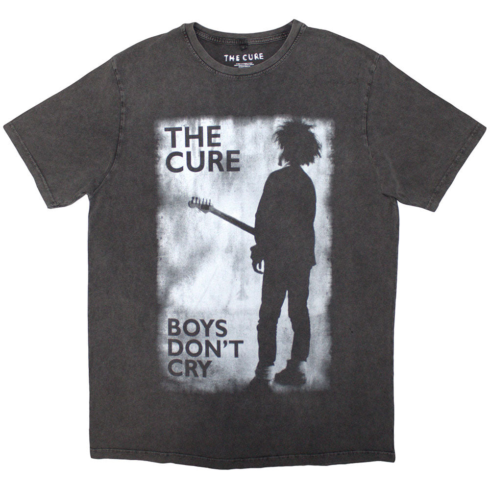 The Cure Stone Wash TShirt Boys Dont Cry Black  White OFFICIAL NEW S