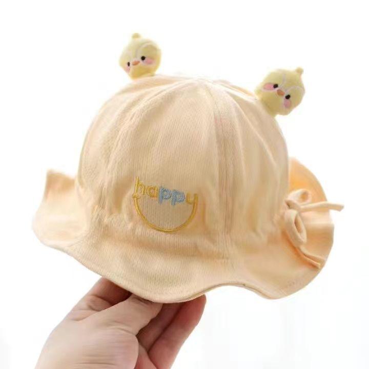 Adorable Baby Sun Protection Bucket Hat for Boys & Girls - Cute Newborn Spring & Autumn Hat