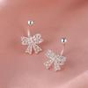 Hollow Butterfly Earrings for Women Screw Back Studs Light Luxury Vintage Minimalist Ear Jewelry