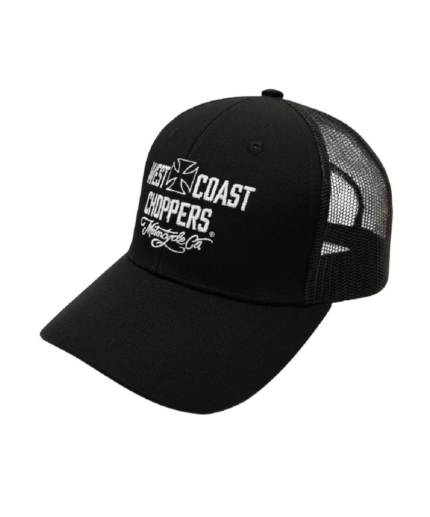 Weseuteukoseuteuchyapeoseu Wcc Motorcycle Co. Mesh Cap - Black