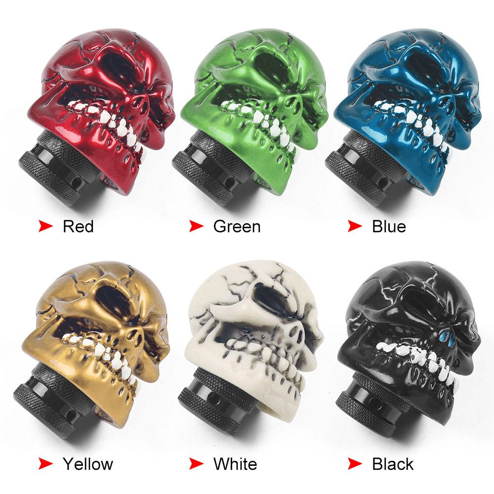 Nowa Gałka Zmiany Biegów Czaszka Dźwignia Zmiany Biegów Rękojeść Do Manualnej Automatycznej