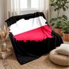 Poland Theme Blanket Soft Flannel Blanket Plush Throw Blanket Cozy Sofa Bed Blanket for Home Decor