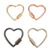 2Pcs Simple Metal Heart Shaped Opening Keychain Handbag Strap Dog Chain Buckle Bag Lanyards Clip Hook Diy Accessories