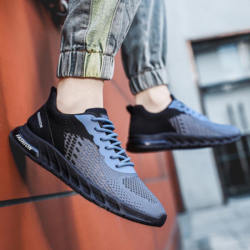 Men's Summer Mesh Breathable Deodorant Thin Fly Mesh Shoes Versatile Casual Running Shoes