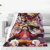 Japanese Anime One Piece Blankets On Bed Sofa Air Condition Sleeping Cover Bedding Luffy Throw Blanket Bedsheet For Kids