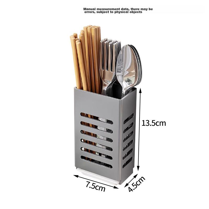 Huxiansen Stainless Steel Chopstick Holder, Kitchen Utensil Storage Rack, Wall-Mounted Chopstick Cage, Spoon Organizer Box for Home Use