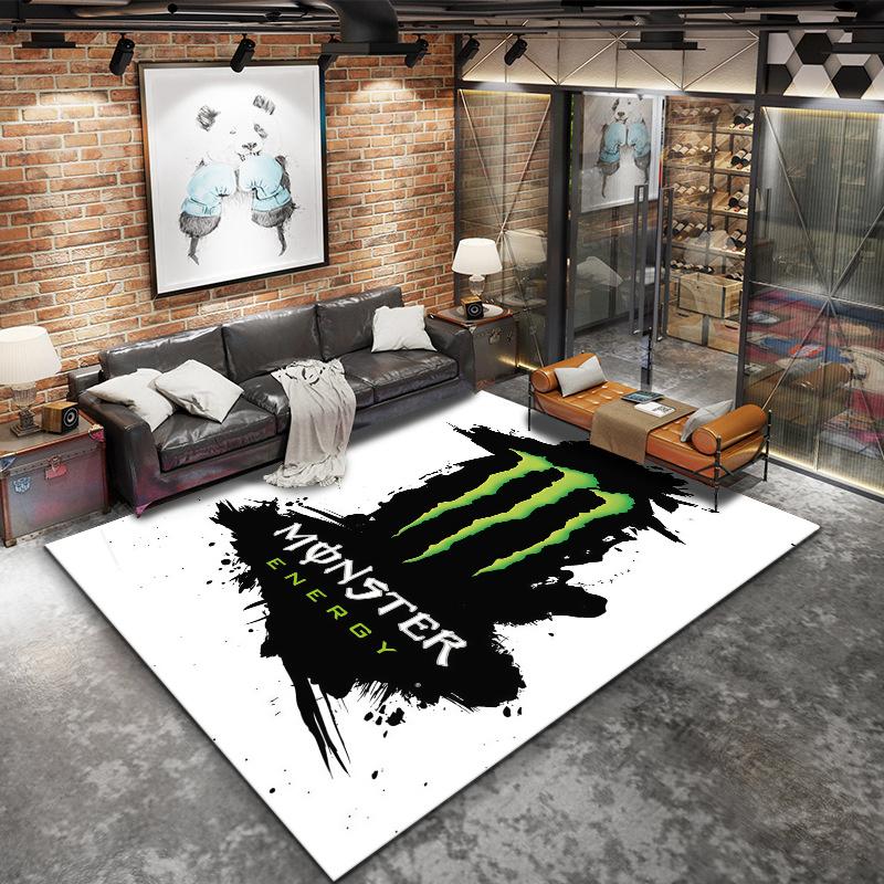 Monster Energy Carpet Rug for Living Room Bedroom Home Sofa Decoration,Kids play Nonslip Floor Mat