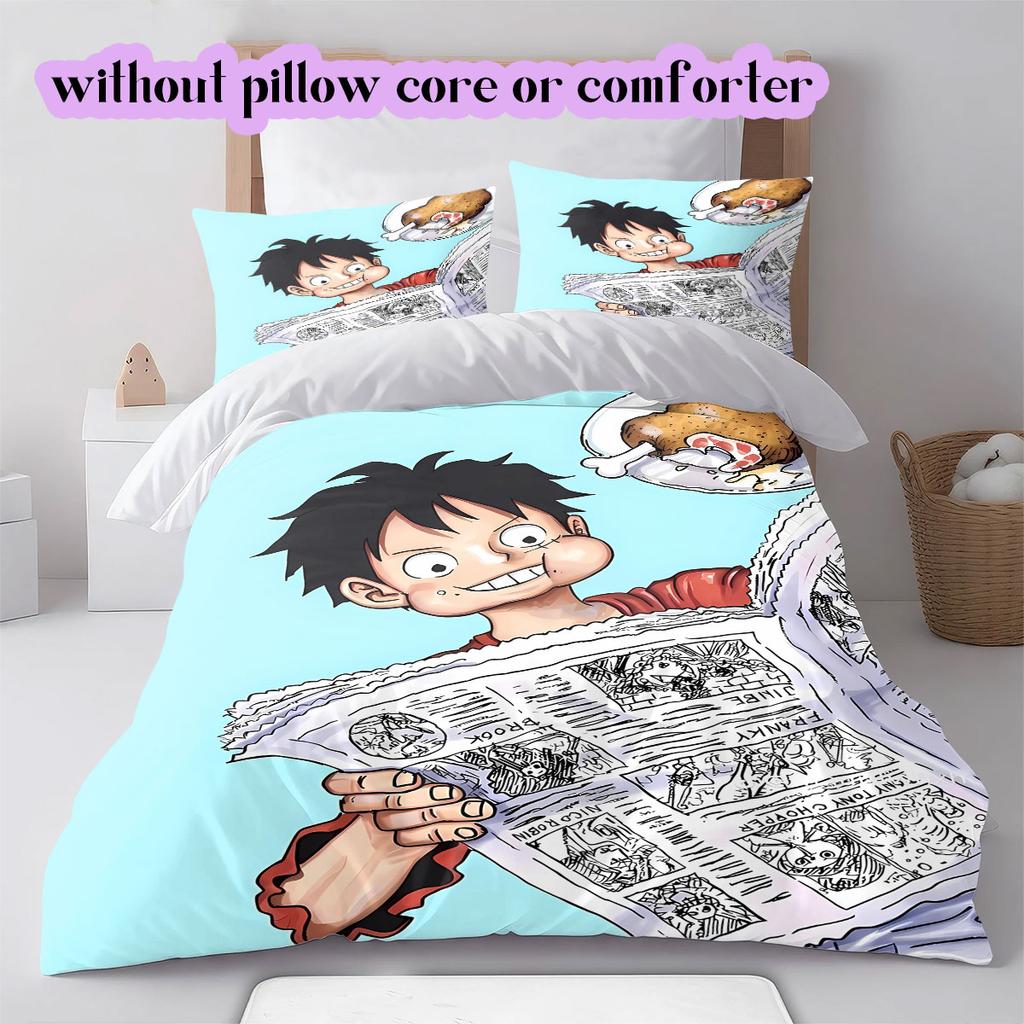 OnePiece Character Soft and Comfortable Duvet Cover, Children's Bedding Set Gift, Extra Large Size, Various Sizes Available