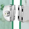 Semi-circular Stainless Steel Glass Lock No-drilling Sliding Door Locks Office Frameless Glass Clip Interior Security Door Latch