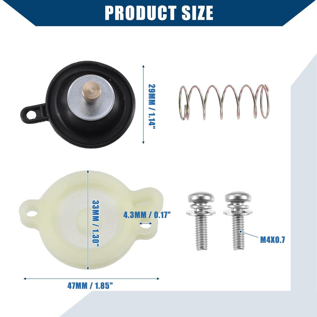 uxcell Bottom Carburetor Diaphragm Cover Fits 3LD-14958-00-00 Yam Aha Fits Road Star 1600 1700