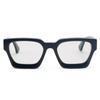 Luxury Vintage Black Square Oversize Sunglasses Acetate Polarized Custom Logo Thick Sun Glasses for Men Women Transparent
