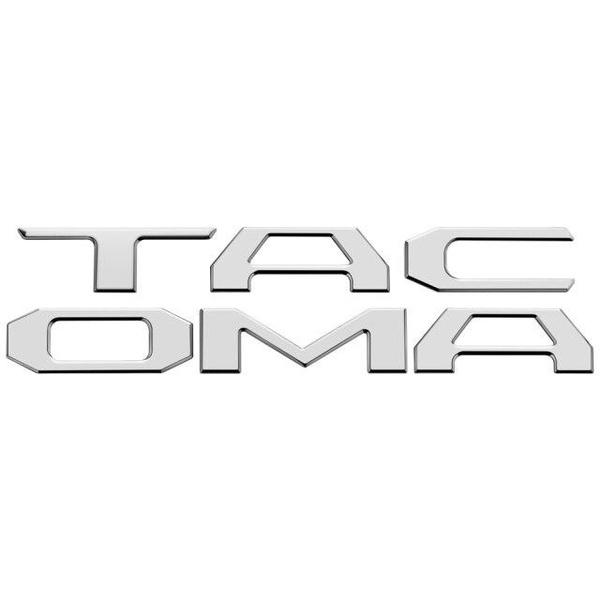 Car rear door inserts emblem letters stickers for tacoma 2016-2019 tacoma brand car logo trunk badge identification plate 3d stickers