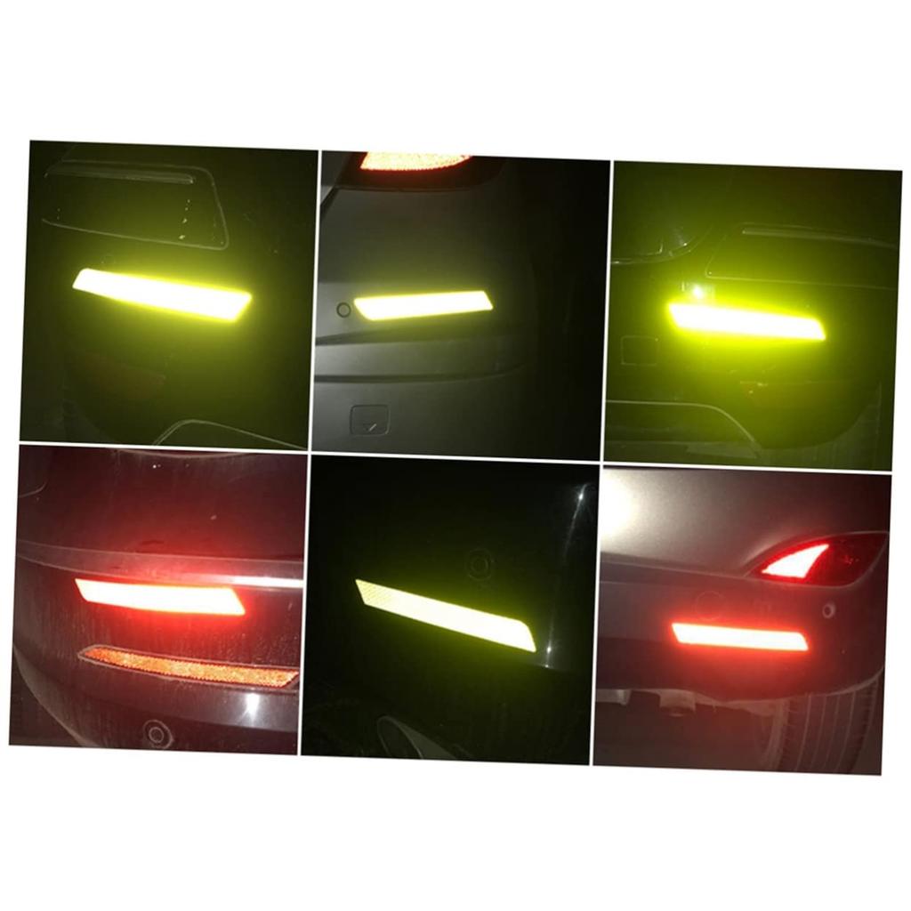 TOKIDNY Pair Car Bumper Sticker Car Sticker Car Sticker Warning Sticker Auto Bumper Reflective