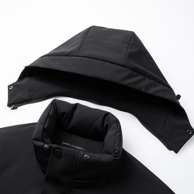 Men's Down Jacket Autumn and Winter New Casual Warm Hooded Down Jacket