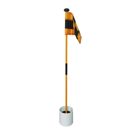 Golf Flagpole Detachable Multifunction Plastic Backyard Practice Golf Hole Pole Cup Flag Stick for Golf Lover