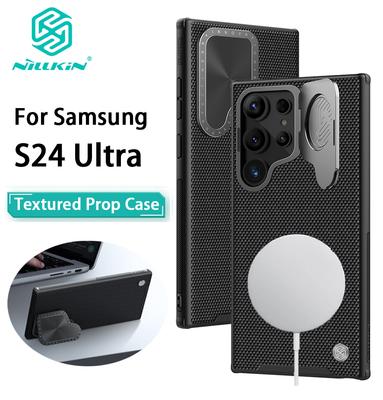 NILLKIN Per Samsung Galaxy S24 Ultra custodia per telefono strutturata Prop copertura magnetica protezione fotocamera cover posteriore