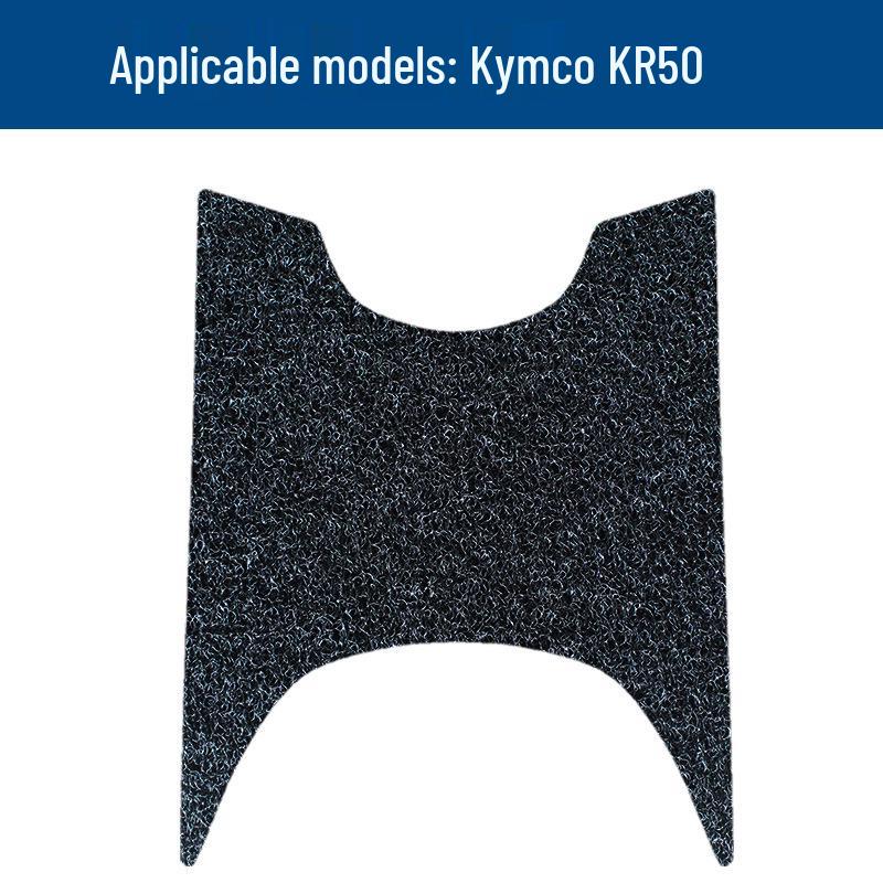 Durable Anti-slip Waterproof Foot Pedal Mat for Kymco KR50, Motorcycle Coil Mat & Decorative Accessory.