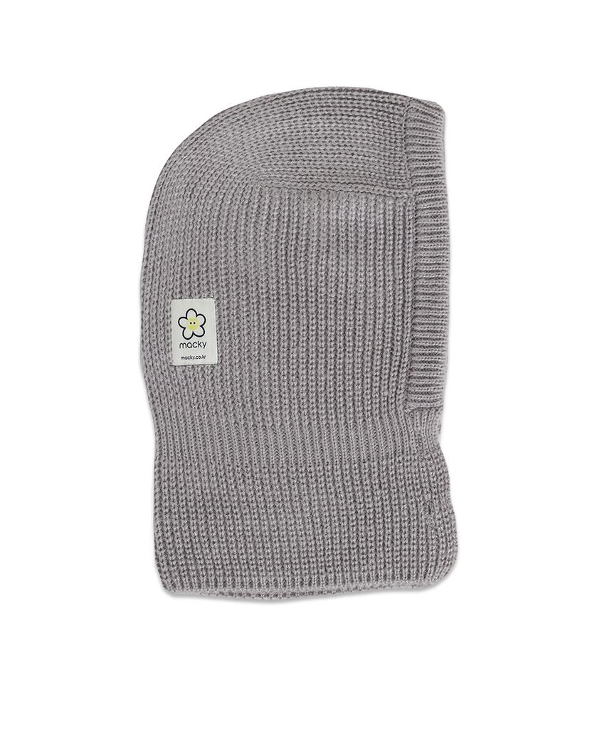 MACKY Millie Mini Button Balaclava Grey