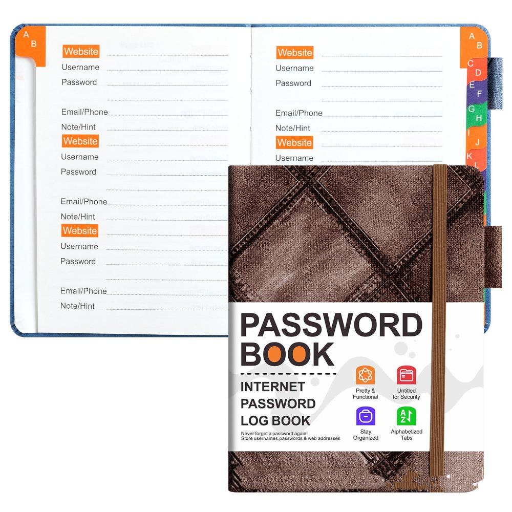 To Record Internet Logins Password Organizer Address Book Password Keeper Notebook  For Seniors