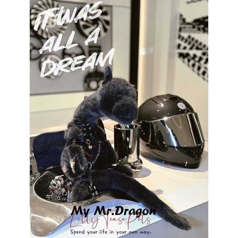 * LollyTease Original Sex Healing Doll Little Dinosaur SM Toy Plush Gift Leather Accessories чёрный