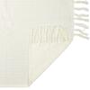 Les Trésors De Lily [A3525] - Ivory Embossed 'Boho' Cotton Sofa Throw Blanket - 250x170 Cm