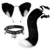 Cat Ear Bell Headband & Hairpin Set - Festive Headdress